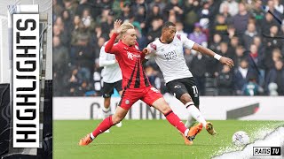 HIGHLIGHTS  Derby County Vs Wigan Athletic [upl. by Lambertson]