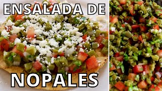 How To Make THE BEST Ensalada de Nopales  Mexican Cactus Salad  Tostadas de Nopales A La Mexicana [upl. by Nedyrb]