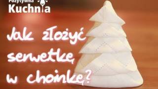 Choinka z serwetki na wigilijny stół 🎄  Dorota Kamińska [upl. by Nacim114]