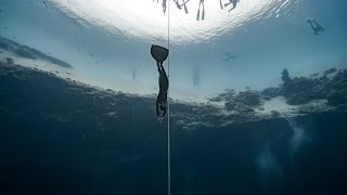 Alessia Zecchini World Record Dive to 102m CWT [upl. by Naltiac]