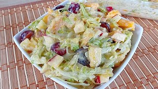 🍇 La mejor ensalada dulce en dos minutos ¡Te encantará 💕🤤 [upl. by Beane]