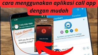 cara menggunakan aplikasi CallAppaplikasi pemblokir panggilan telepon [upl. by Joao]