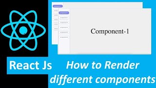 How to render different components on click  react js components  reuseable components  tutorial [upl. by Eylsel]