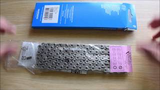 How to measure and install new chain Replace a directional Shimano HGX chain [upl. by Anehta970]