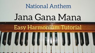 Jana Gana Mana National Anthem Harmonium Tutorial Notes Sargam [upl. by Reiner449]