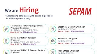 SEPAM Atvantic Finechem Limited  Recruitment  Multiple Dept  Date 2024 [upl. by Richelle]