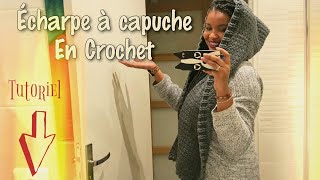 TUTO I ECHARPE à CAPUCHE EN CROCHET I Tracy M Crochet [upl. by Reo193]