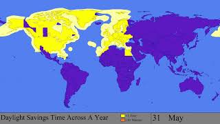 The Progression of Daylight Savings Time Every Day [upl. by Aronel]