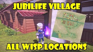 All Wisp locations Jubilife Village Map with makings Pokemon legends Arceus [upl. by Namilus]