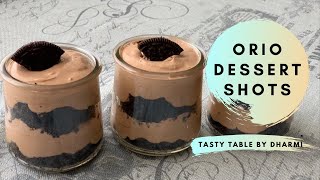 Only 5 ingredients Oreo dessert No bake Oreo shots Oreoshots Oreodessert Oreochocolatemousse [upl. by Lenzi752]