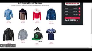 free point of sale download  website application with Get Axcora CMS POS plugins [upl. by Novick]