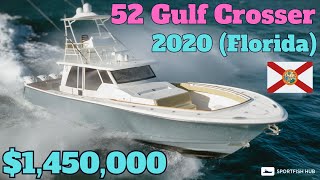 2020 52 Gulf Crosser Center Console Fishing Boat For Sale In Florida  52 Gulfstream Yachts [upl. by Eemyaj329]