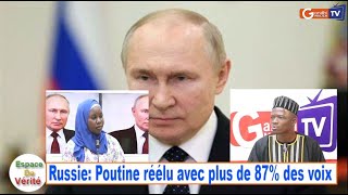 Espace De Vérité Russie Poutine réélu avec plus de 87 des voix [upl. by Pelagias]