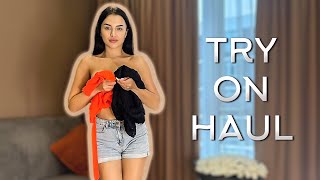 4K NEW TRANSPARENT DRESS  TRY ON HAUL with Emily Noir [upl. by Manno847]