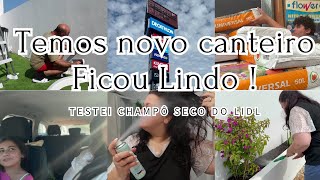 Novo Canteiro na nossa Casa  Ficou lindo ❤️ Champô seco do LIDL  Gostei  Tarde na rua [upl. by Harv]