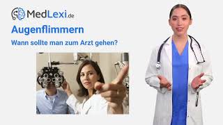 Augenflimmern  Das kannst du tun  Wann zum Arzt  Ursachen amp Behandlung amp Therapie [upl. by Lanna76]