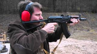 AKS 74U fun shooting in Slovakia [upl. by Rehtaef]