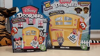 Disney Doorables Series 9 Mega Peek Opening Figures Review [upl. by Nylidnam]