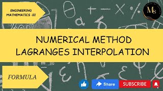 Lagranges Interpolation Formula  VIJAYA ACADEMY [upl. by Aicertal]