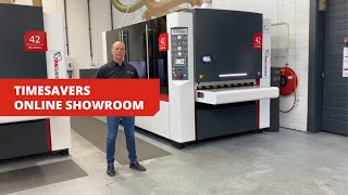 Online showroom 42 series WWRBW for deburring edge rounding finishing and laser oxide removal [upl. by Bibeau]