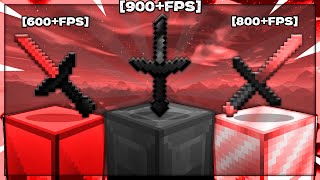 TOP 5 MCPE PVP TEXTURE PACKS MASSIVE FPS BOOST Red Edition  Minecraft Bedrock 120 [upl. by Lukey718]