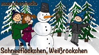 ⭐️ Schneeflöckchen Weißröckchen  Weihnachtslieder deutsch  Kinderlieder deutsch  muenchenmedia [upl. by Filmore]