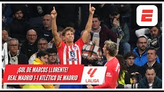 ATLETICO DE MADRID se lo empató al REAL MADRID con gol de Llorente en el último suspiro  La Liga [upl. by Aeel]