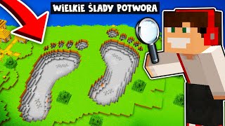 BADAM OGROMNE ŚLADY STÓP ZOSTAWIONE PRZEZ ULTRA POTWORA W MINECRAFT GPLAY amp LAKI [upl. by Ak178]