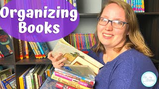 How To Organize Books  Homeschool Home Library Tips [upl. by Yor]