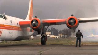 The Consolidated PB4Y2 Privateer departing in strong cross wind [upl. by Attikram]