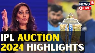 IPL 2024 Auction Live  IPL 2024 Auction Highlights LIVE  Pat Cummins  Mitchell Starc  N18L [upl. by Theurer]