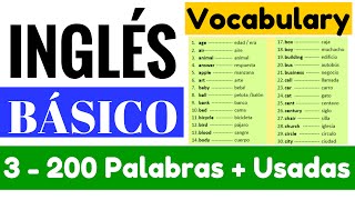 Lista de las 200 palabras más usadas en Inglés Sustantivos quotYes en Inglés 1quot Video 3 [upl. by Samuele]