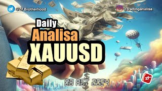 Analisa Teknikal XAUUSD hari ini‼️Daily Forecast tgl 08 Agt 2024 [upl. by Ahseki]