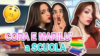 Come sono le Gemelle Cora e Marilù Fazzini a scuola [upl. by Morice592]