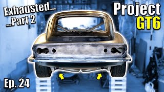 Exhausting part 2 Pro Touring V8 Triumph Build – LS Powered Project GT6 – Ep24 [upl. by Lramaj773]