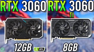 RTX 3060 12GB vs RTX 3060 Ti 8GB  Which is Better [upl. by Dehsar]