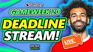 FPL GAMEWEEK 20 DEADLINE STREAM ⏰  Fantasy Premier League 2324 [upl. by Nacnud204]