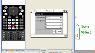 Statistics  Normal Distribution Using TInSpire CAS [upl. by Aehc]