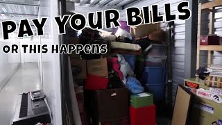 Pay Your Bills OR THIS HAPPENS Forgotten Abandon Storage Unit [upl. by Smail]