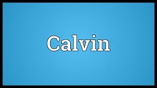 Calvin Meaning [upl. by Ylahtan]