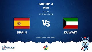 SPAIN vs KUWAIT Futsal DEAFLYMPICS ERZURUM 2024  Men Group Stage [upl. by Esinwahs65]