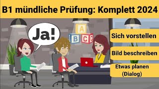 Mündliche Prüfung Deutsch B1  Gemeinsam etwas planen Bildbeschreibung und sich vorstellen [upl. by Lightman]