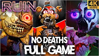 FNAF Security Breach Ruin  All Endings  How to get them Guide Good Bad True Secret 4k60fps [upl. by Cicero]