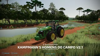 Liberação mapa Kampmanns Homens do Campo V21 FS22 PC [upl. by Otrebire]