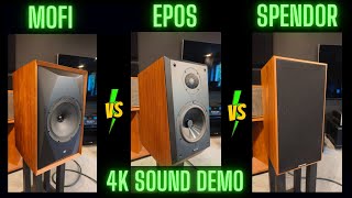 Ultimate Showdown Mofi Epos And Spendor Bookshelf Speakers Sound Test [upl. by Sirad]