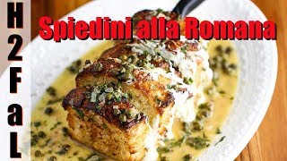 Italian Food  HOW TO MAKE SPIEDINI ALLA ROMANA  How To Feed a Loon [upl. by Nylaroc]