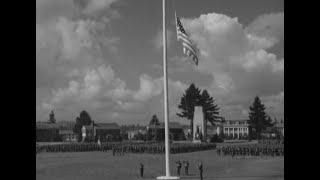 Retreat Ceremony from The Bugle Sounds 1942 [upl. by Sabella]