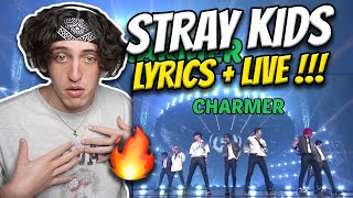 South African Reacts To Stray Kids Charmer Lyrics  Full Live Performance [upl. by Refinnej]