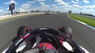 Indianapolis GP 2024  Kyle Kirkwood pitstop defending and chasing  Onboard [upl. by Cheston]