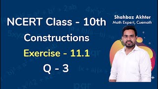 Construction  Class 10 Maths Chapter 11  Full Chapter ExplanationExerciseQuestionsEX 111112 [upl. by Niala590]